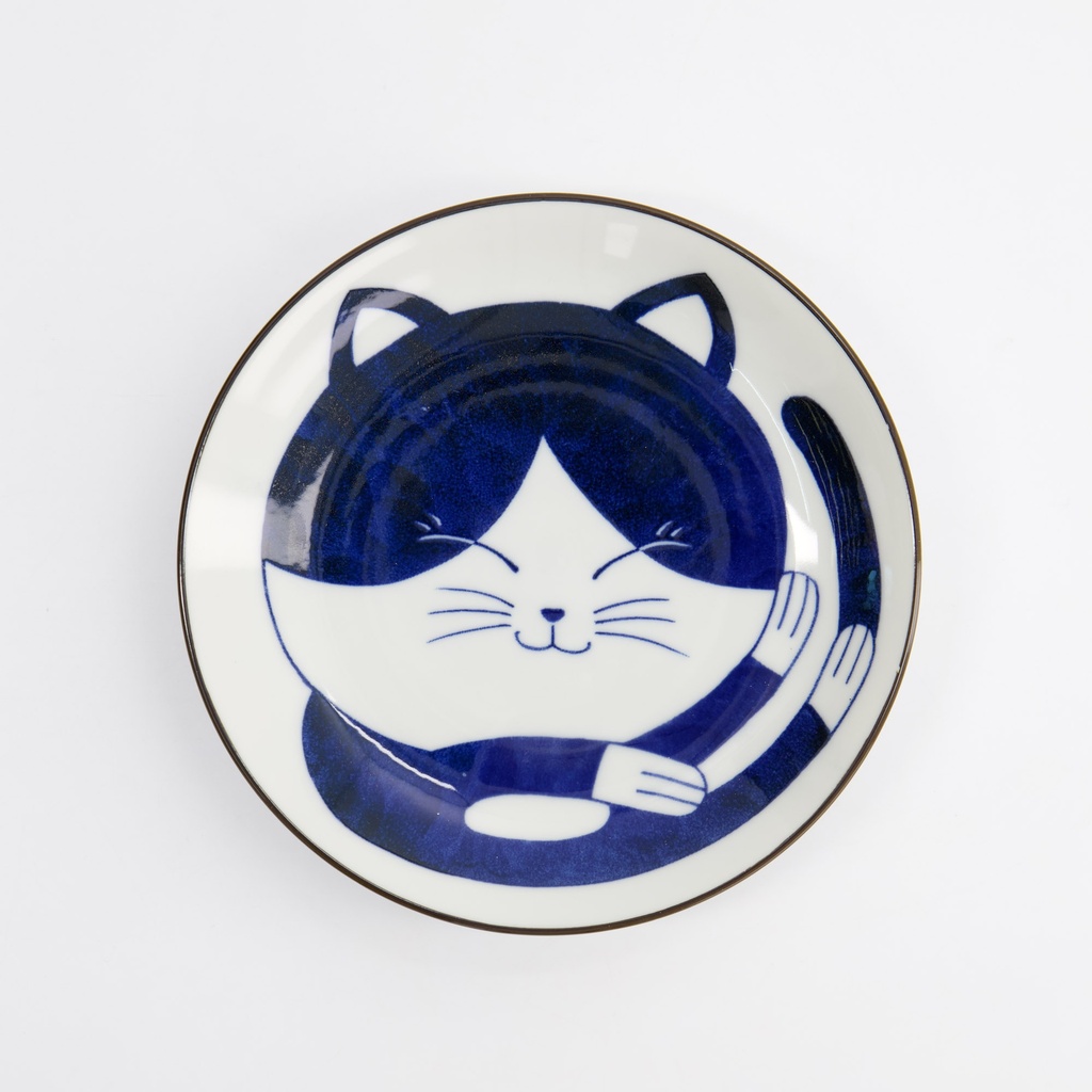 Kawaii Round Plate Cat Neko 16.7x2.8cm D 33494 6/72 Gift