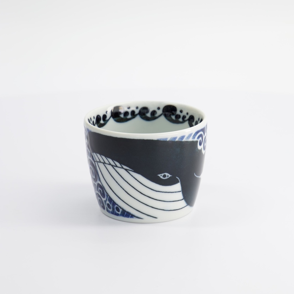 Kawaii Soba Cup Whale 8.6x6.9cm 250ml Mu-8017 5/120 Gift