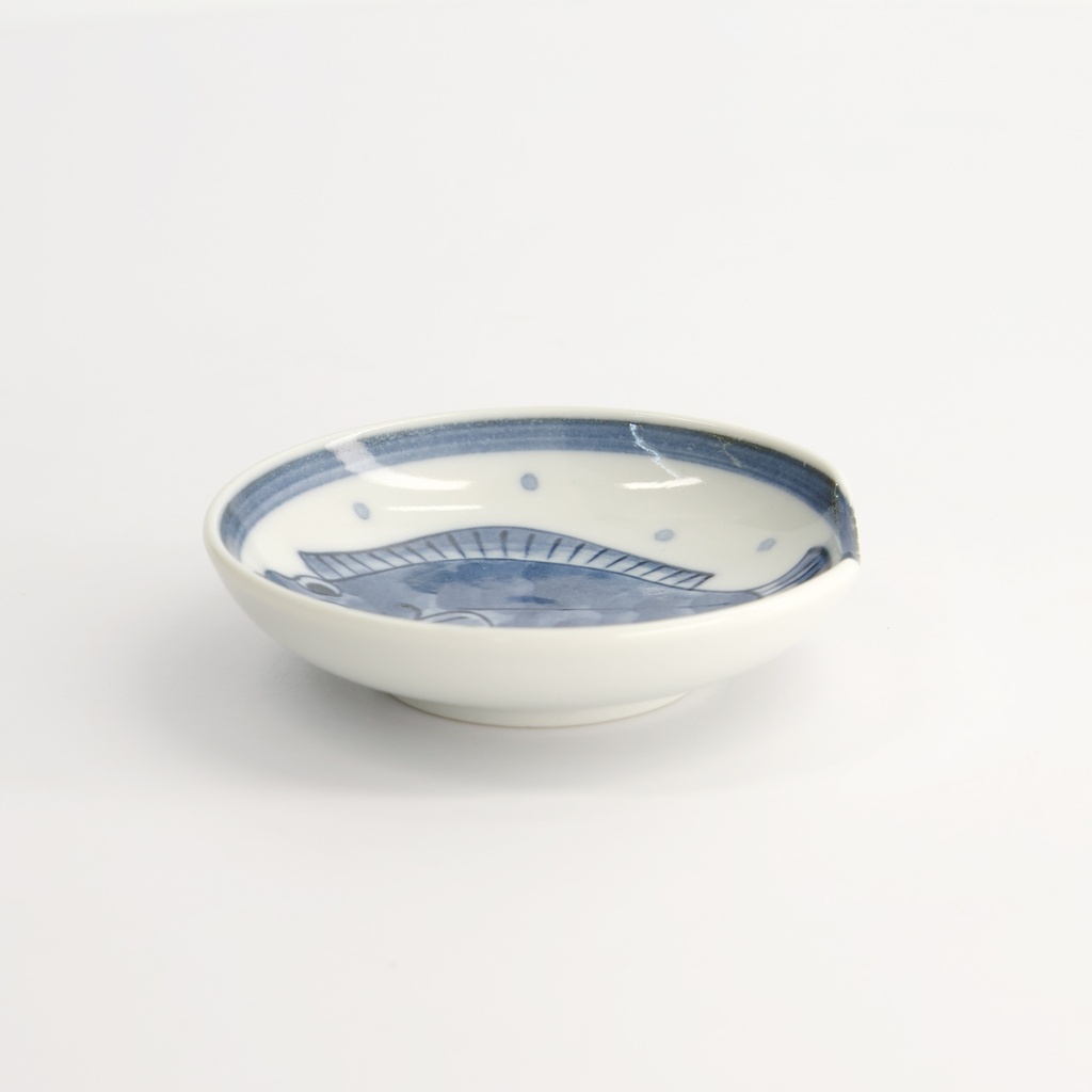 Sauce Dish With Chopsticks Rest 9.4x2.3cm Sole Ta-57 12/192 Gift