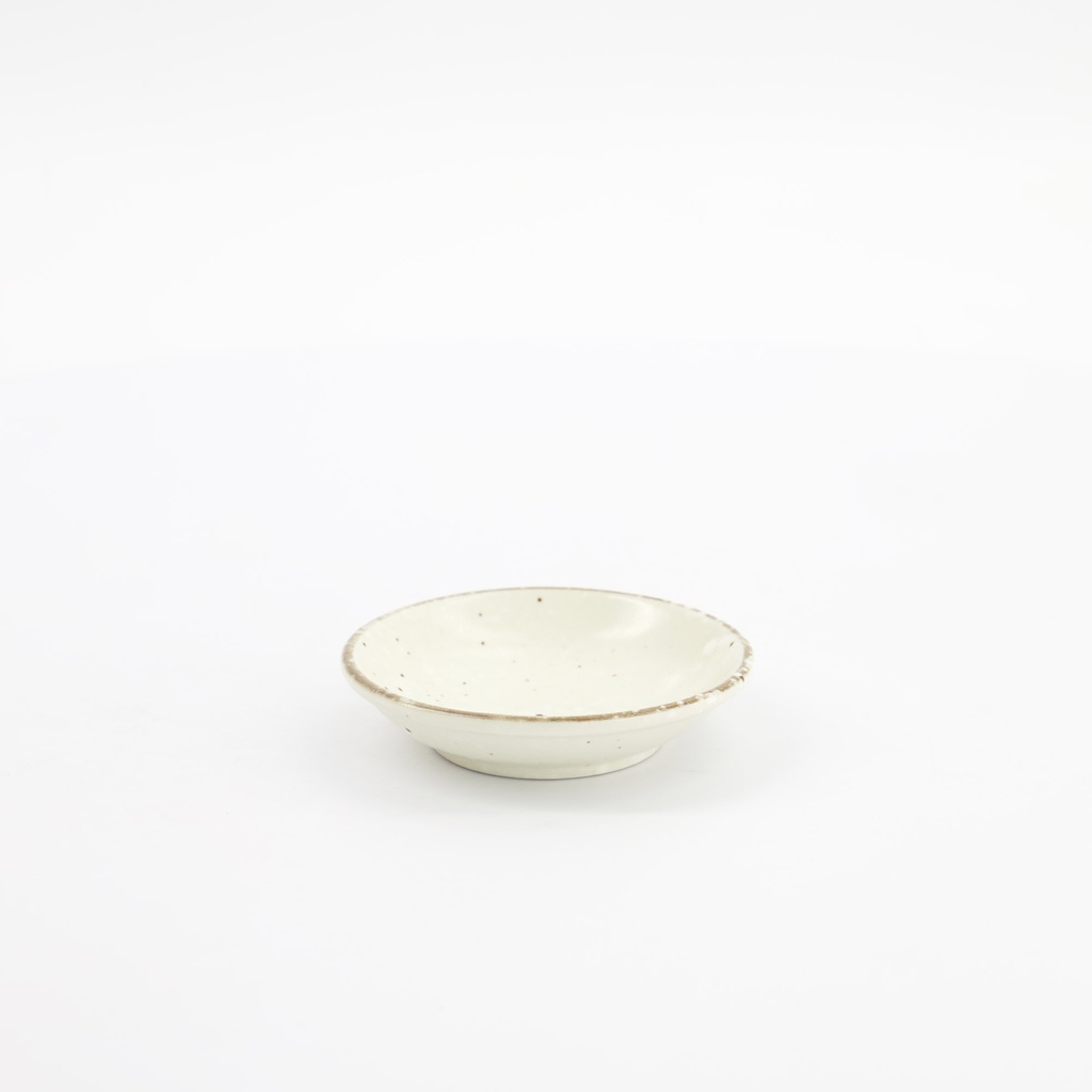 Shirogesho Sauce Dish 9x2.1cm 33958 Beige 12/192 Gift