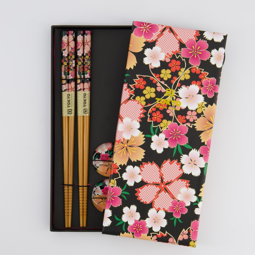 Chopstick Giftset/4 Flowers Ah-08 33923 1/100 Gift