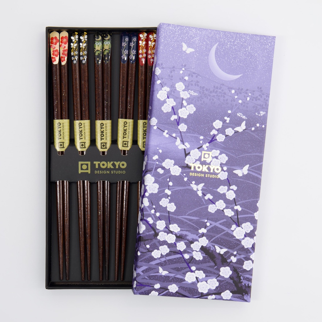 Chopstick Giftset/5 Night Sakura 1/100 Gift