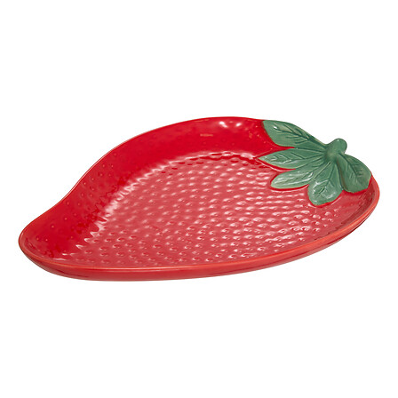 Strawberry Bowl 31 X 23 Cm Red Dolomite Gift