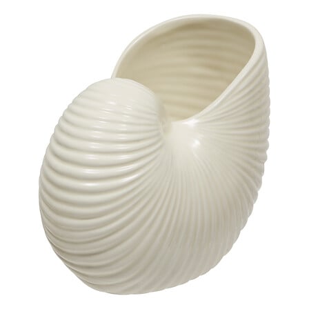 Shell Vase OcÃ‰ania Height 18 Cm White Ceramic Gift
