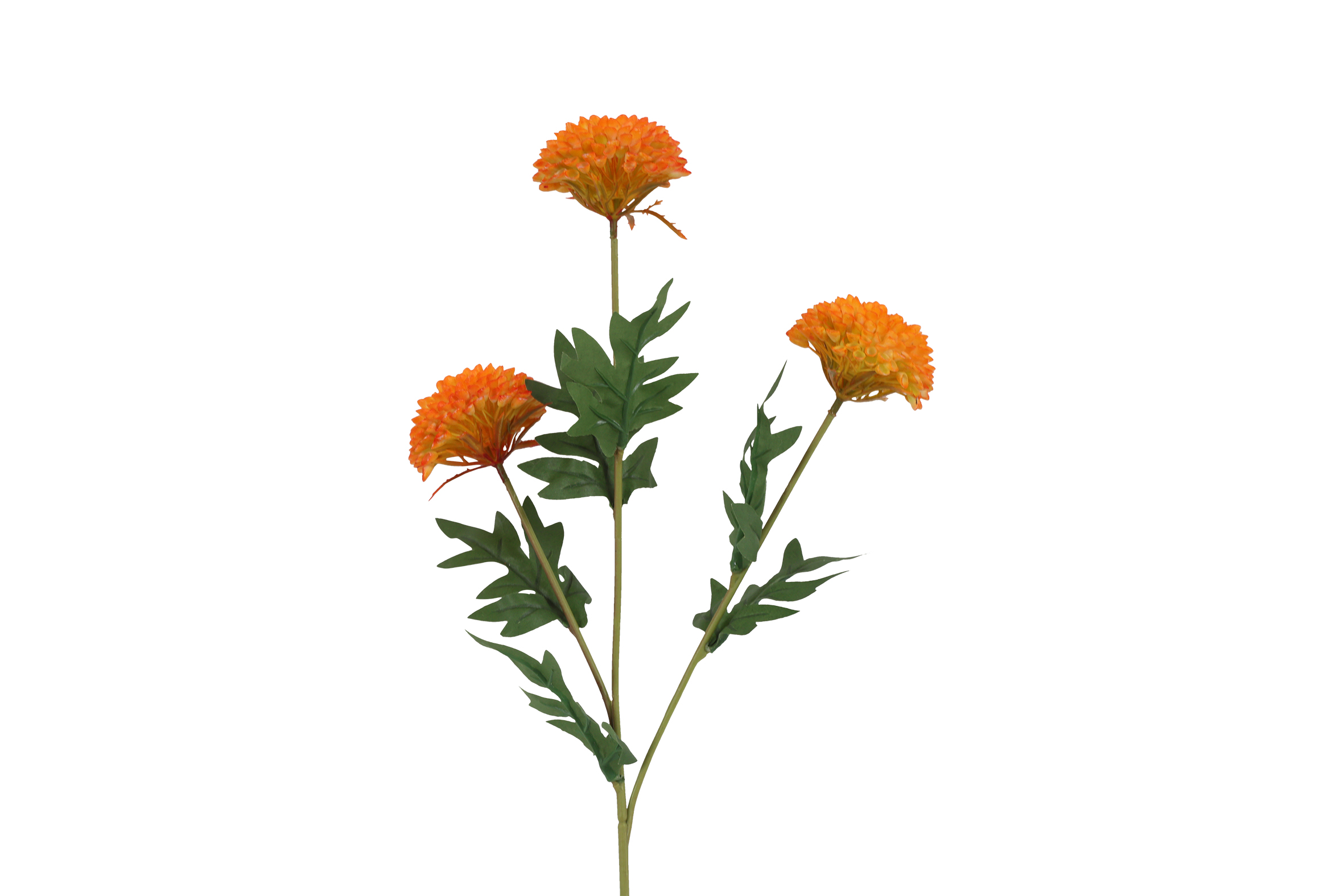 Art Flower Chrysanthemum X3 Orange Gift