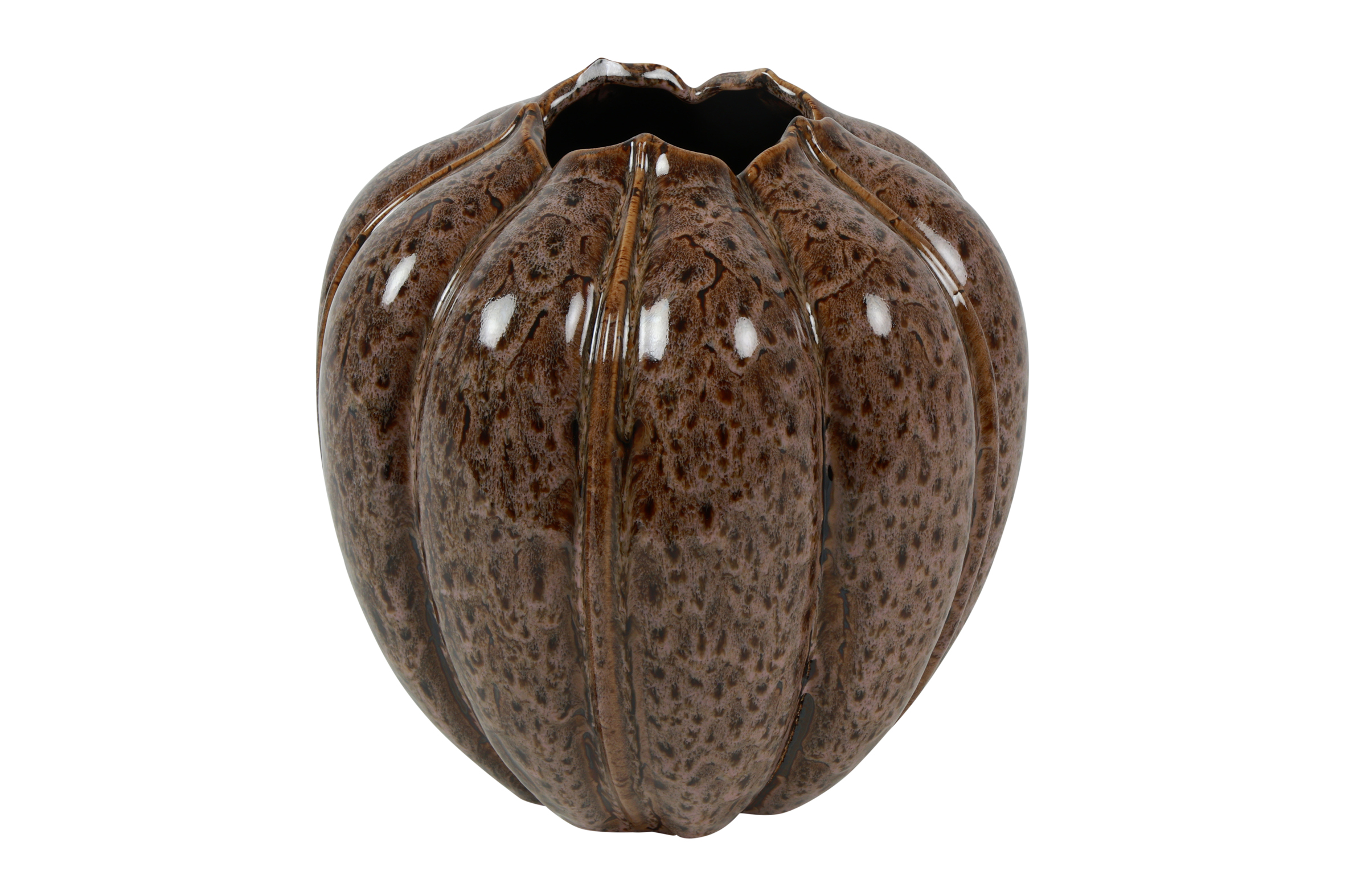 Vase Wide Pura M L.brown Gift