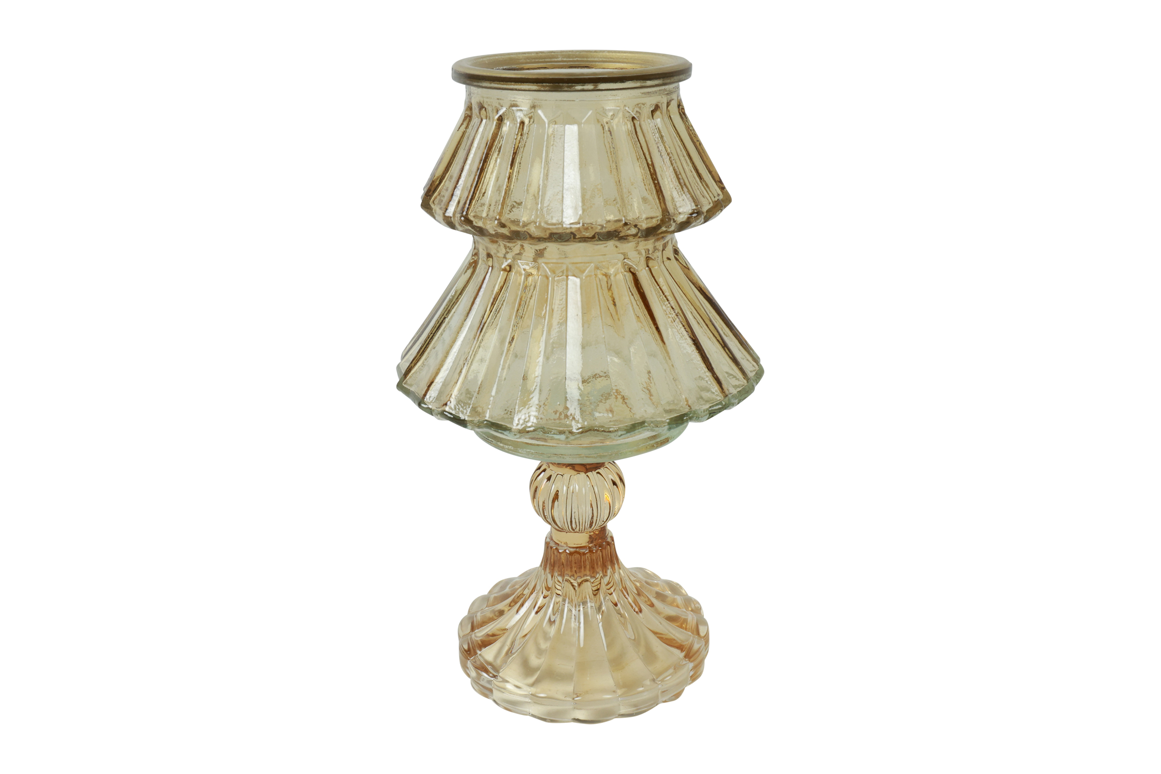 Tealighth On Foot Bela S L.brown Gift