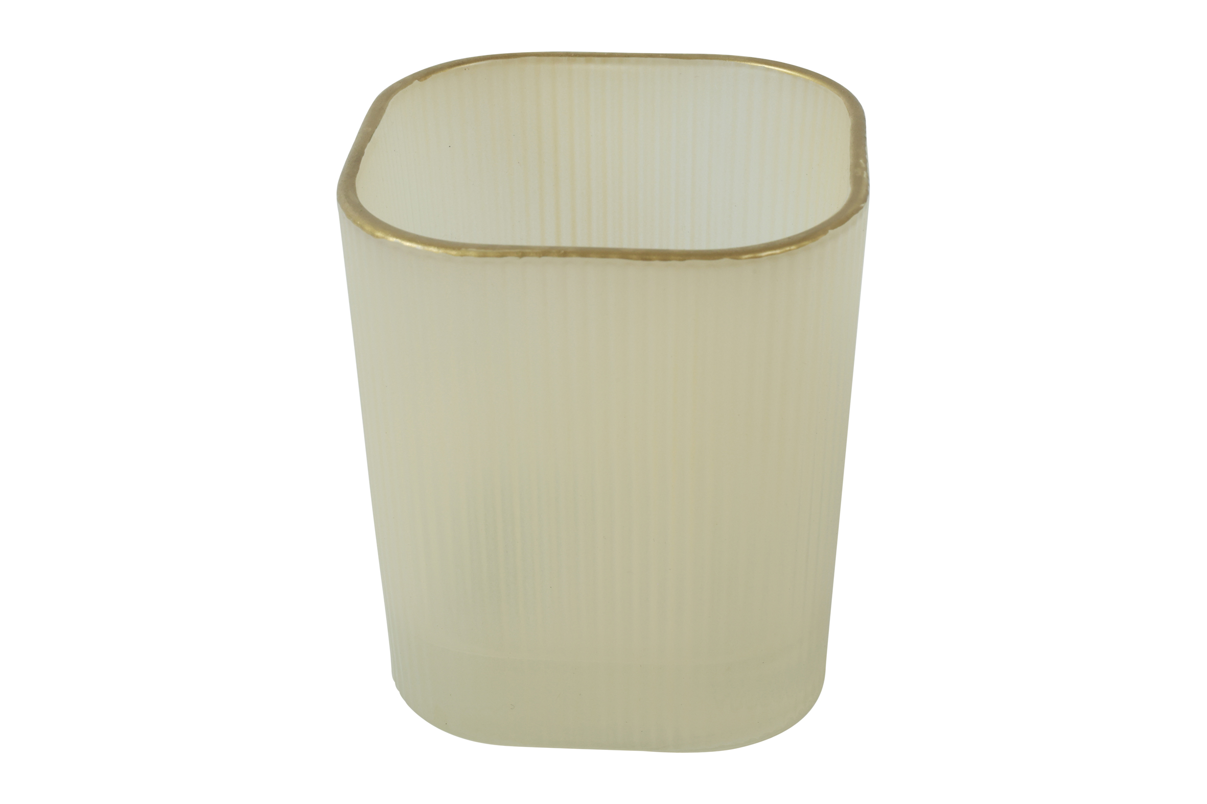 Tealighth Sq L CrÃˆme Gift