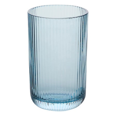 Tall Ribbed Glass Ema 43 Cl Blue Glass Gift