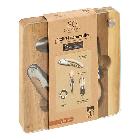 Sommelier Set 4 Pieces Jules Waiterâ€™s Corkscrew Gift