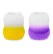 Set Of 2 Water Glasses 450 Ml. Yellow And Purple Colors. Gift