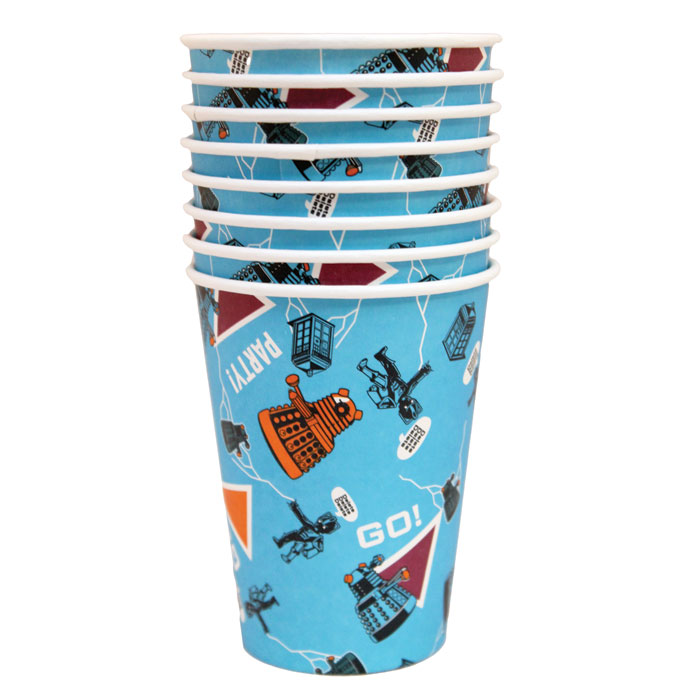 Doctor Who Cups In Cdu (12 X 8 Cups) Gift