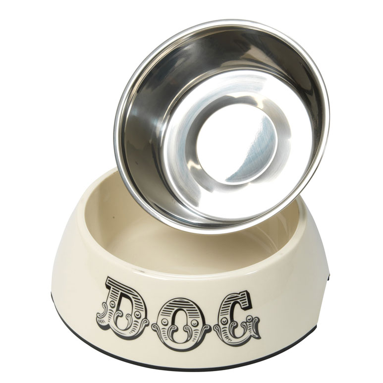 Hop Dog Bowl Cream Medium Gift