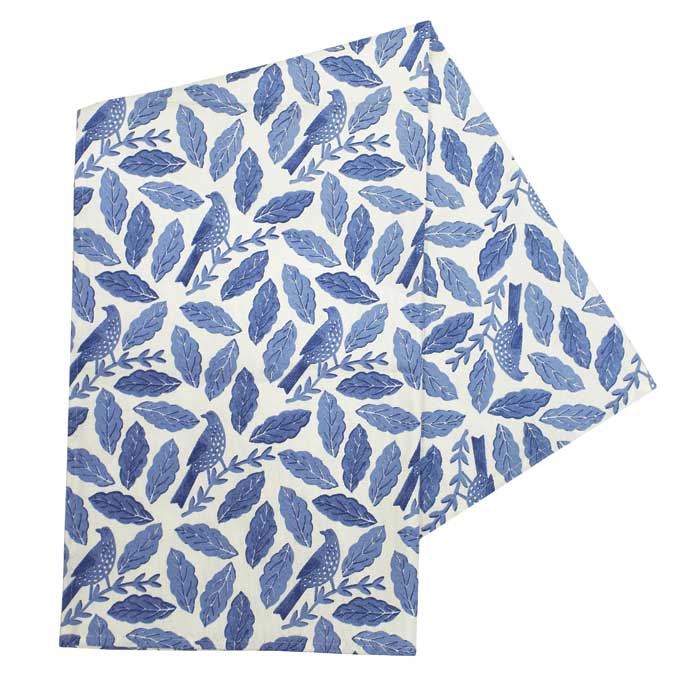 Songbird Blue Tea Towel Gift