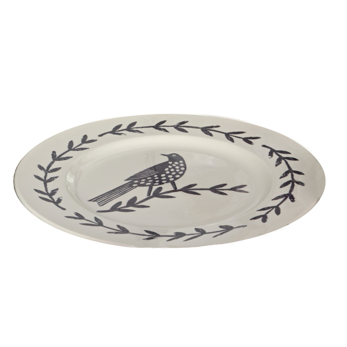 Songbird Grey Large Plate Pack 3 Gift