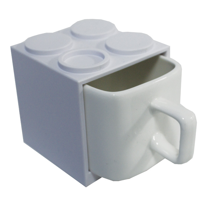 Cube Mugs Large White Gift