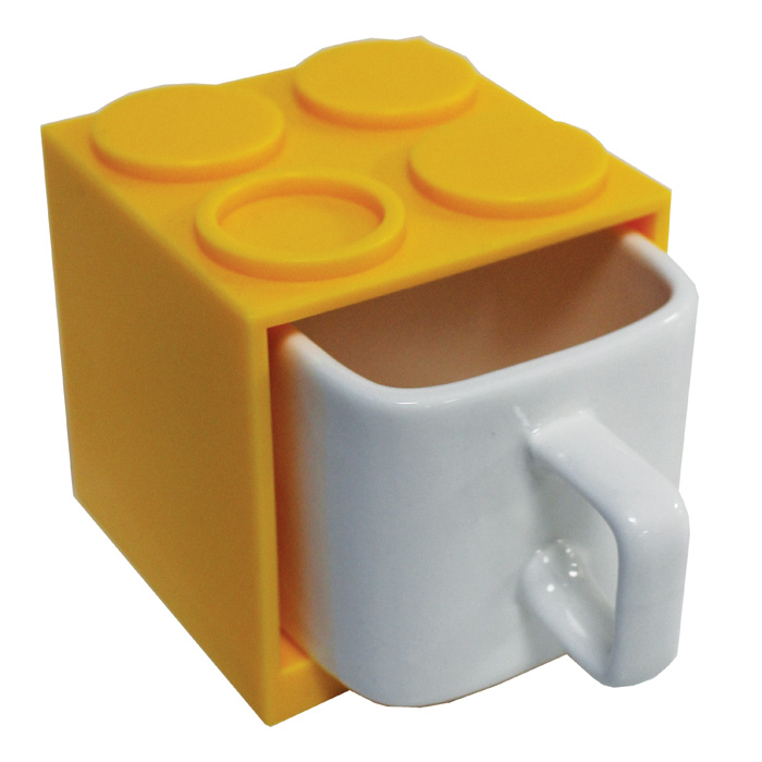 Cube Mugs Large Yellow Gift