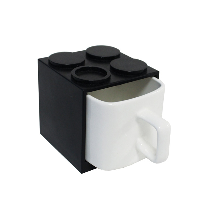 Cube Mugs Mini Black Gift