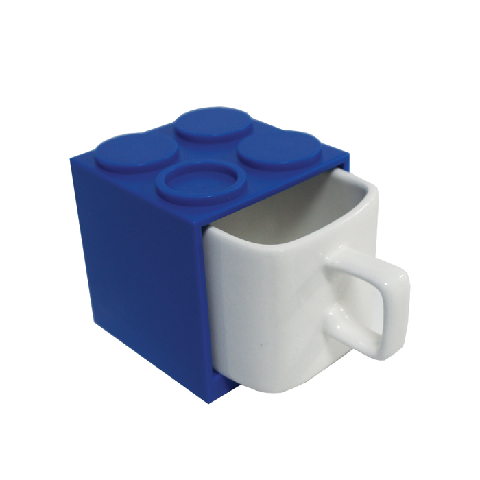 Cube Mugs Mini Blue Gift