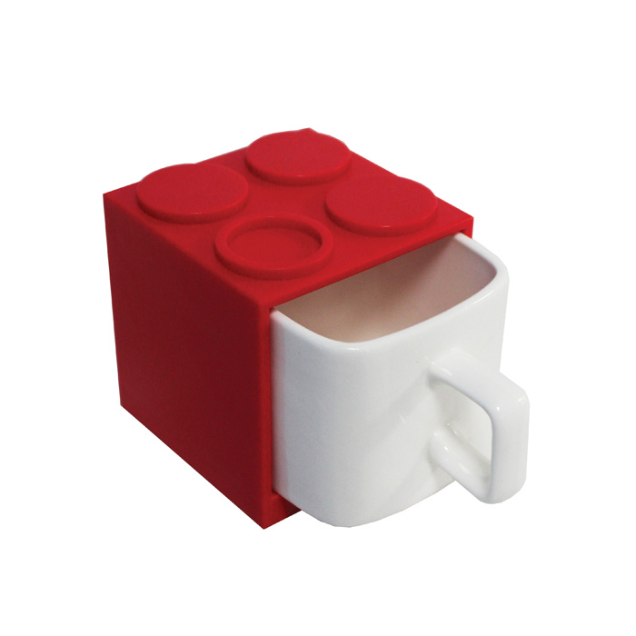 Cube Mugs Mini Red Gift