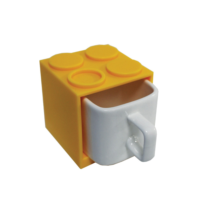 Cube Mugs Mini Yellow Gift