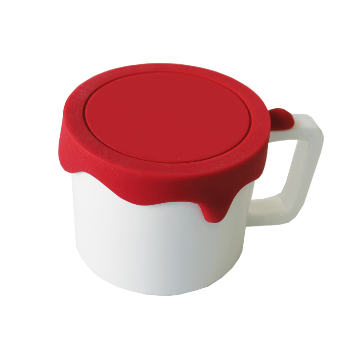 Paint Mug Medium Red Gift