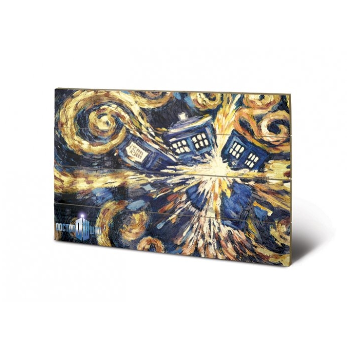 Doctor Who Wooden Wall Art Exploding Tardis Gift