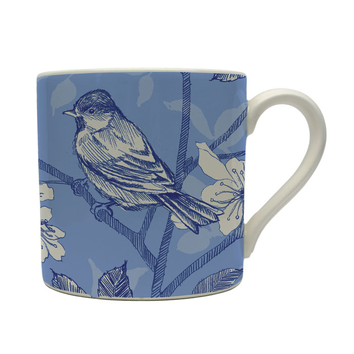 Blue Bird Toile Mug Edward Challinor Pack 6 Gift