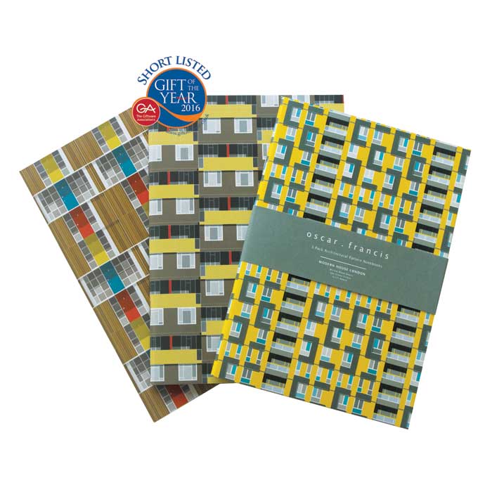 Oscar Francis Notebooks 3 Pack Willow Spa & Sivill Gift