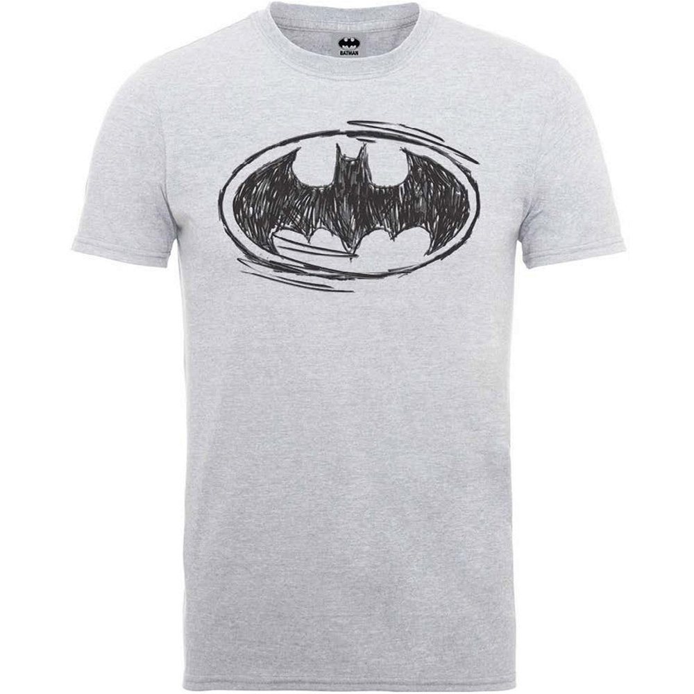 Batman T Shirt Sketch Logo Mens Medium Gift