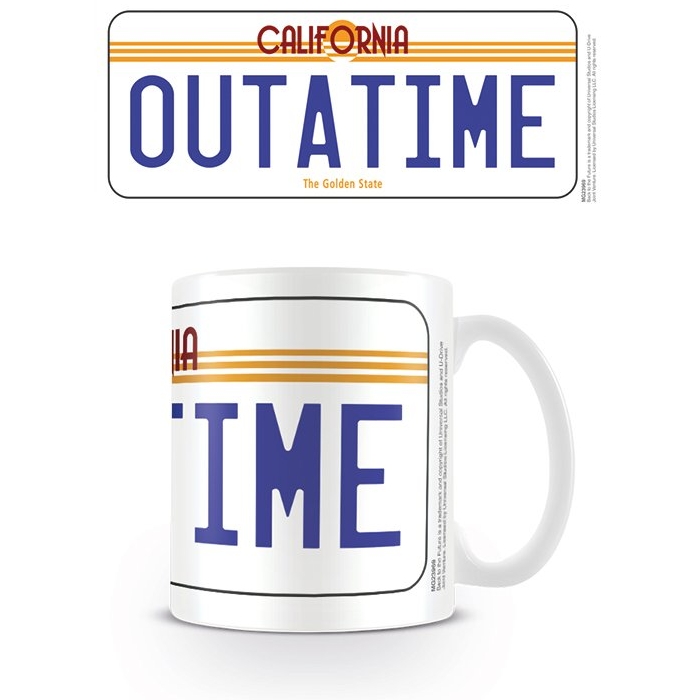 Back To The Future Boxed Mug Licence Plate Gift