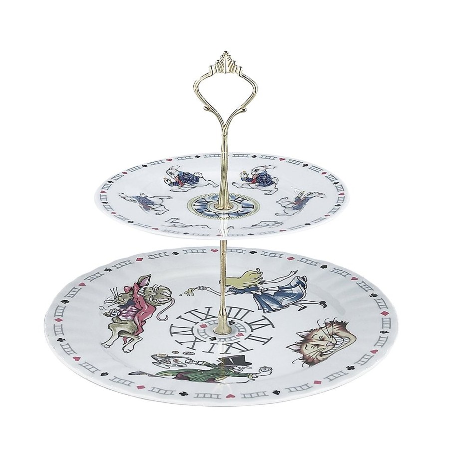 Alice 2 Tier Cake Stand (10 X 8 Plates) Gift