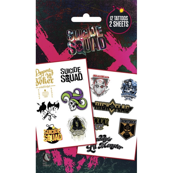 Suicide Squad Tattoo Pack Gift
