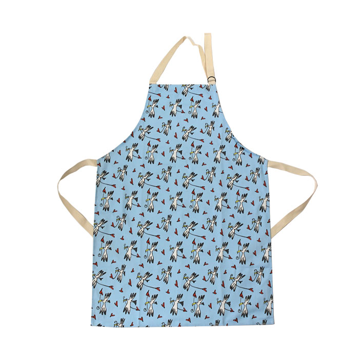 Gallery Thea Apron Gull & Heart Blue Gift