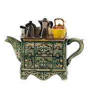 Teapot French Stove Green Medium Gift