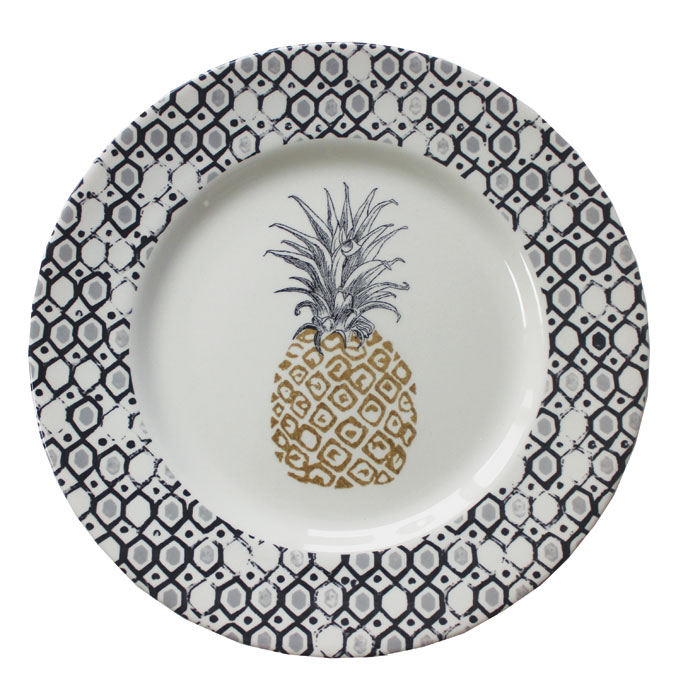Royal Stafford Pineapple Dinner Plate 27.8cm 6 Pk Gift