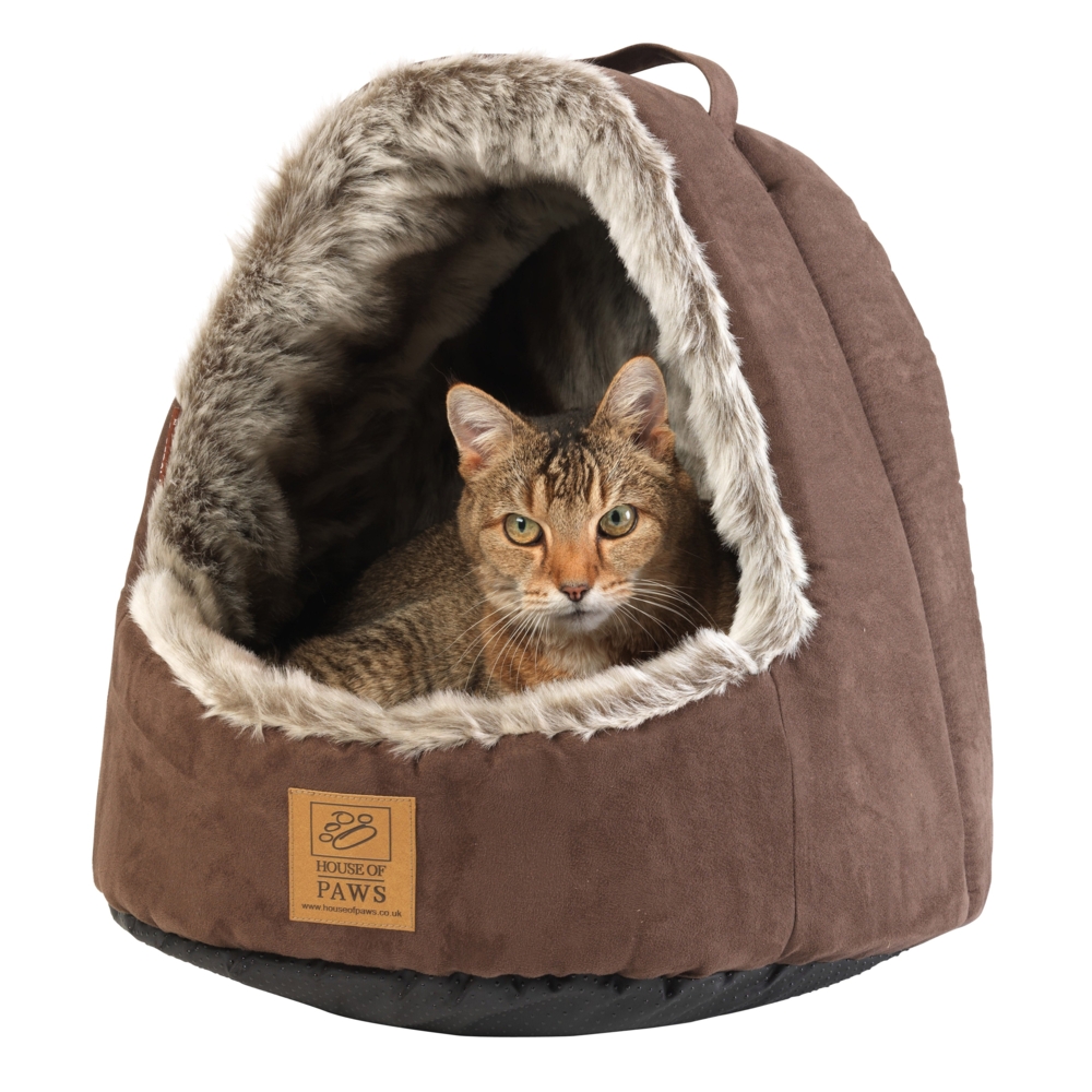 House Of Paws Hooded Artic Fox Bed One Size Gift