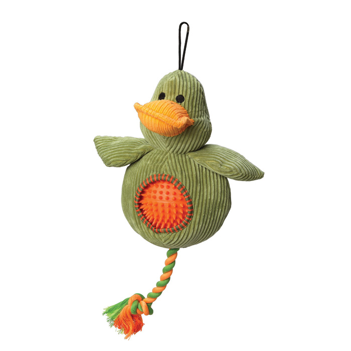 Hop Duck Cord Toy With Spiky Ball Gift