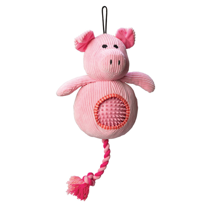 Hop Pig Cord Toy With Spiky Ball Gift