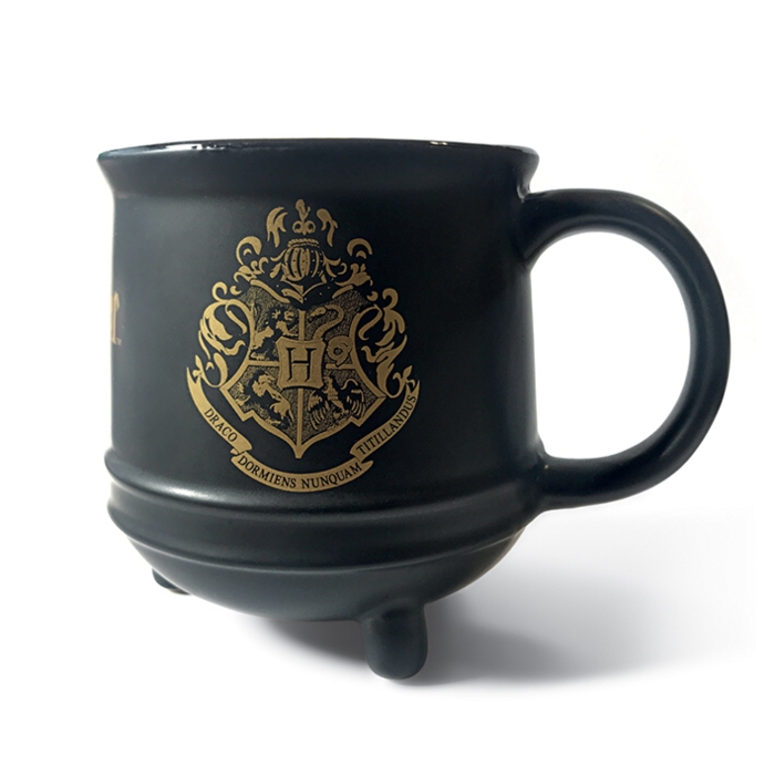 Harry Potter Cauldron Mug Hogwarts Crest Gift