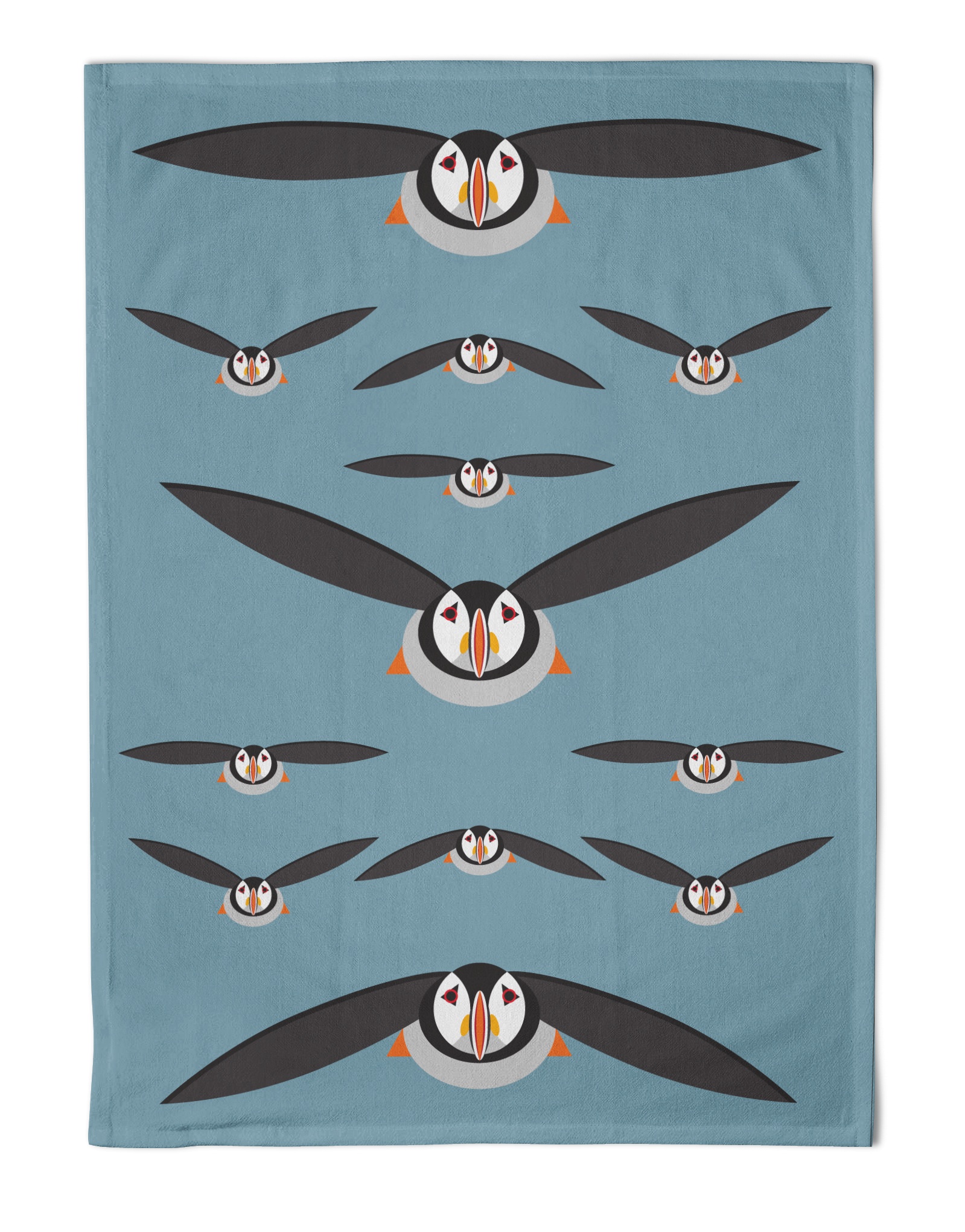 I Like Birds Tea Towel Puffin Gift
