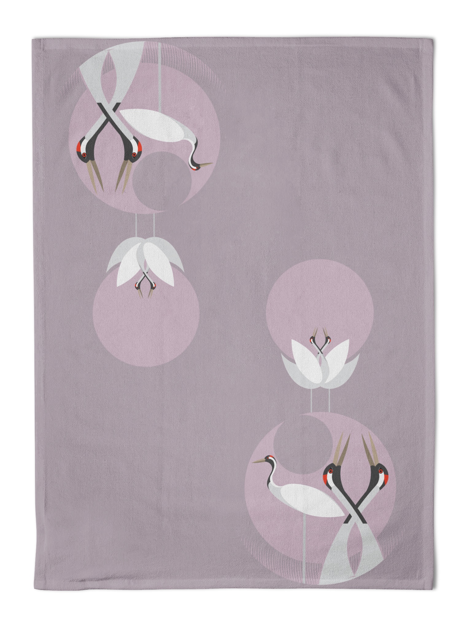 I Like Birds Tea Towel Crane Gift