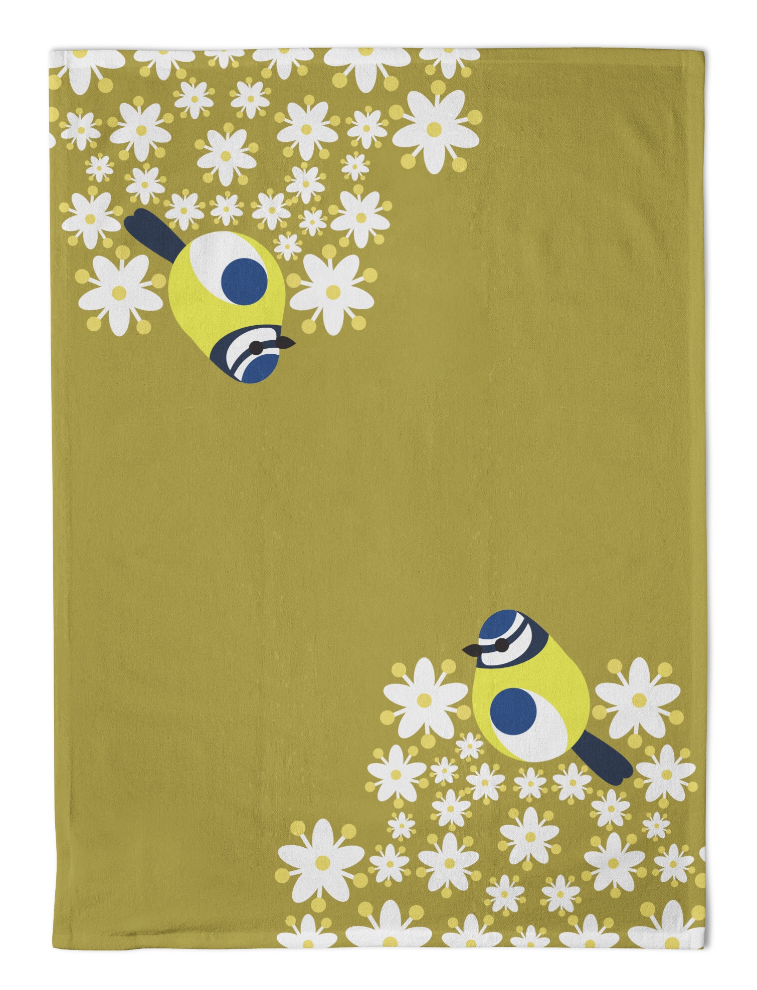 I Like Birds Tea Towel Blue Tit Gift