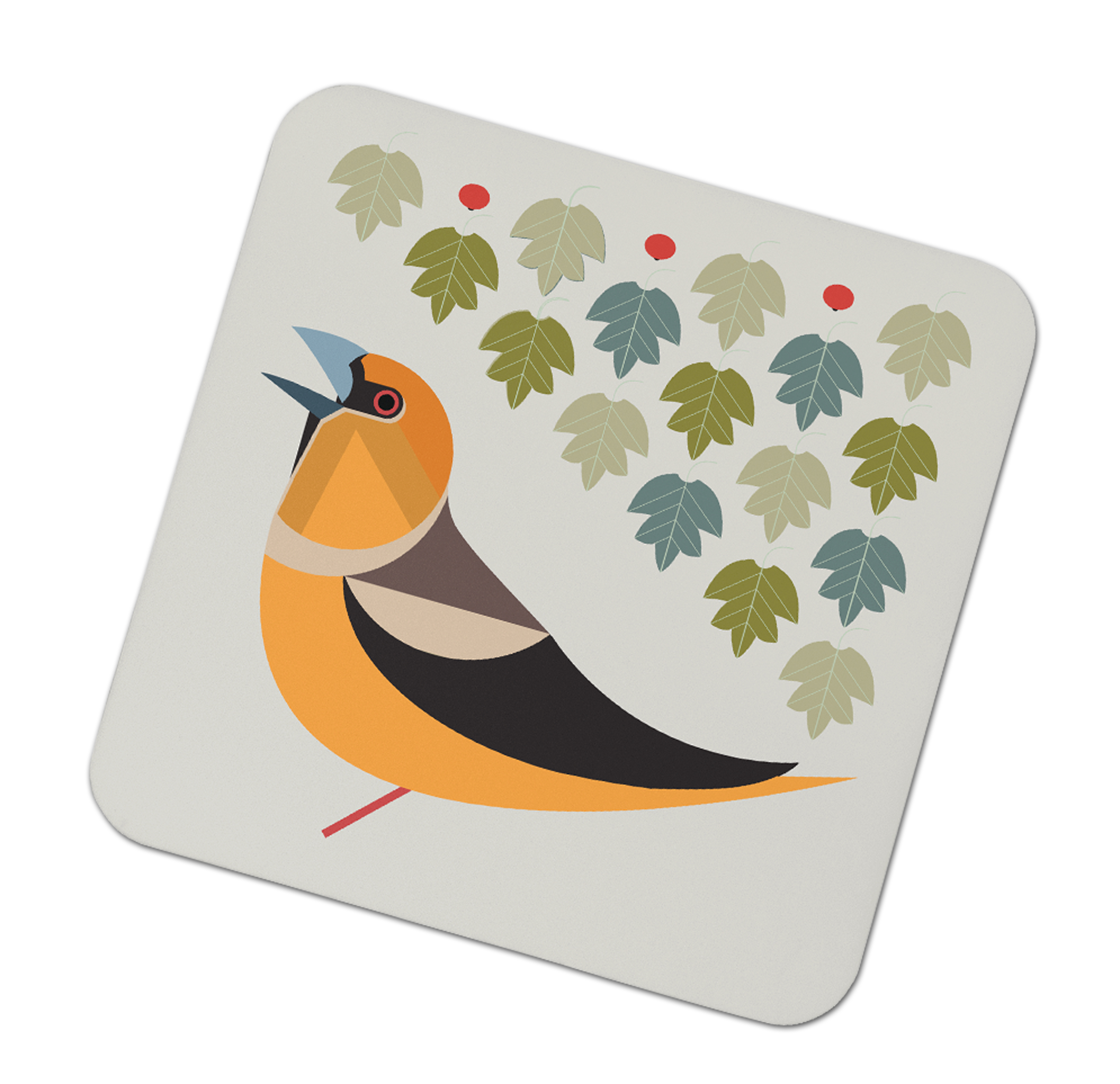 I Like Birds Coasters Hawfinch Gift