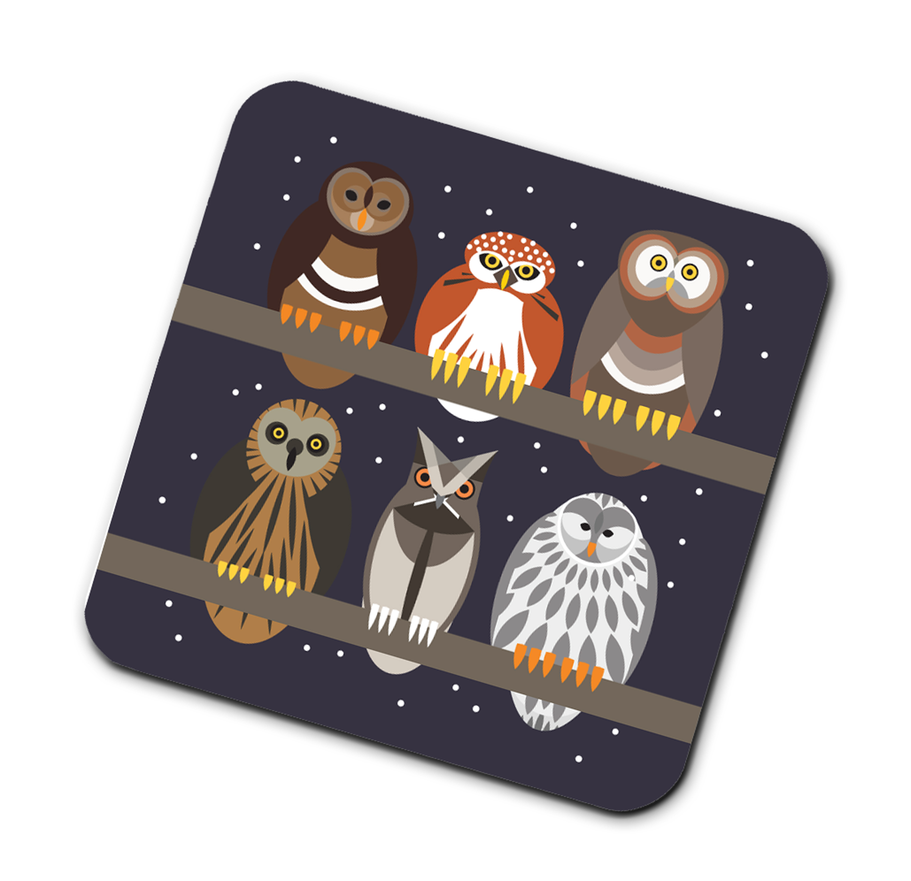 I Like Birds Coasters Owls Gift