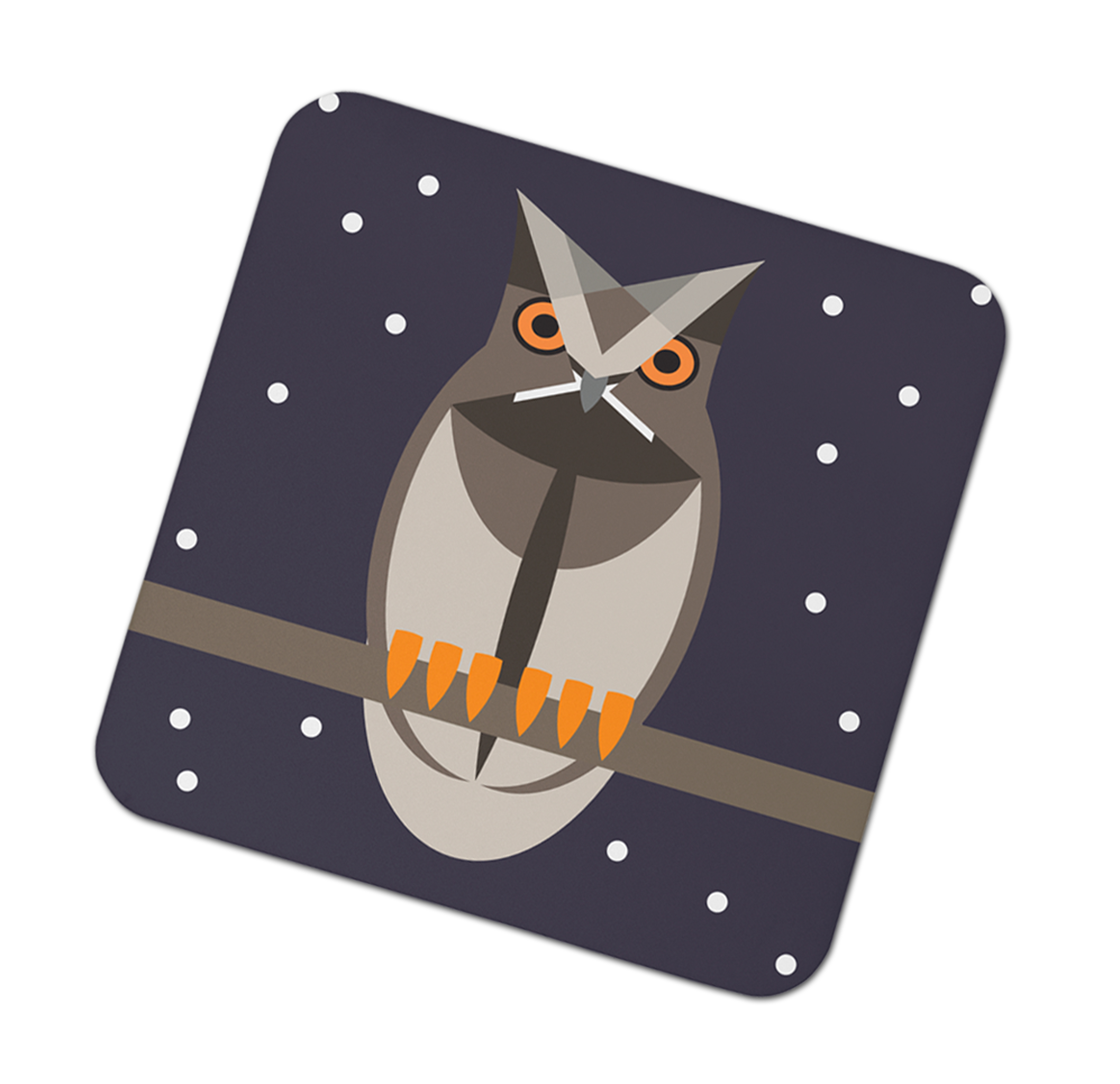I Like Birds Coasters Starry Owl Gift