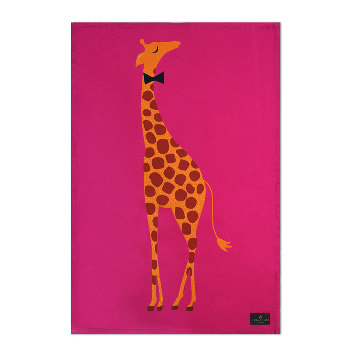 Sara Miller Tea Towel Giraffe Placement Gift
