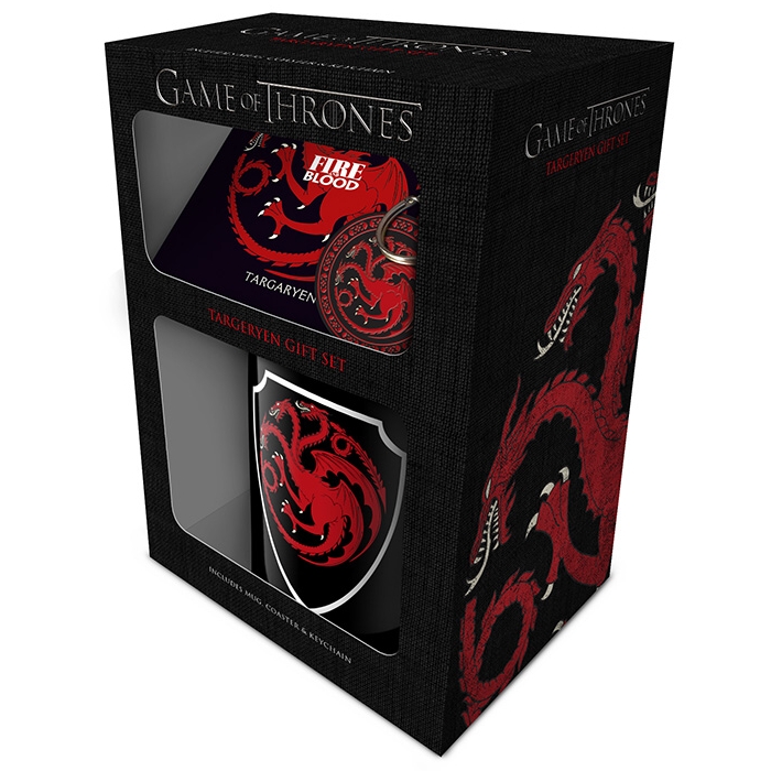 Game Of Thrones Mug, Coaster & Keyring Targaryen Gift