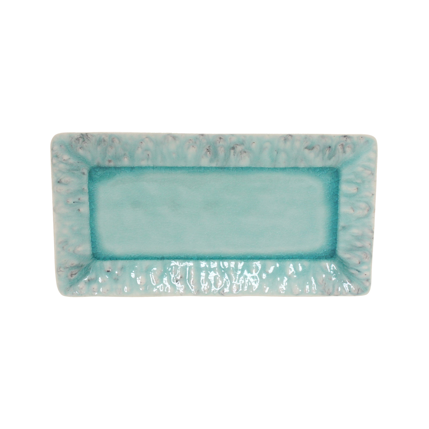 Madeira Blue Rect Tray Large 34cm X1 Gift