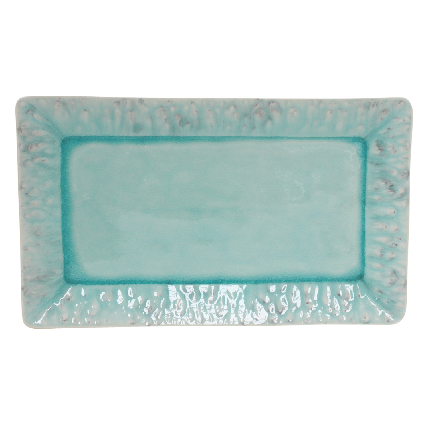 Madeira Blue Rect Tray Extra Large 40cm X1 Gift